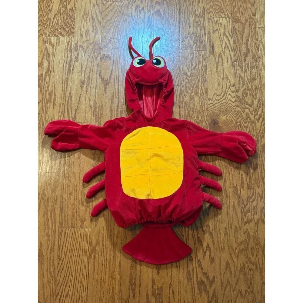 Koala Kids Red Lobster Halloween Costume 12-18 Months Plush Animal One Piece